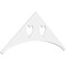 Ekena Millwork Pitch Winston Architectural Grade PVC Gable Pediment, 48"W x 20"H x 1"P (10/12) GPP048X020X100WIN - alternate 1